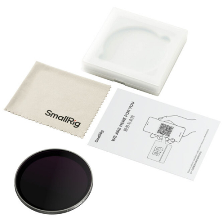 SmallRig 6897 - hybrydowy filtr VND, TrueColor do smartfona (6-9 Stop) - zawartość zestawu